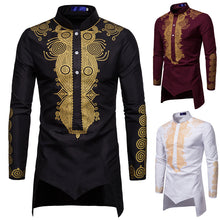 Load image into Gallery viewer, Dashiki Shirt Men Fashion Africa Clothing Long Pullovers African Dress Clothes Hip Hop Robe Africaine Casual World Apparel
