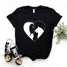 Load image into Gallery viewer, cat mom heart Print Women tshirt Cotton Casual Funny t shirt Gift Lady Yong Girl Top Tee 6 Color A-1084
