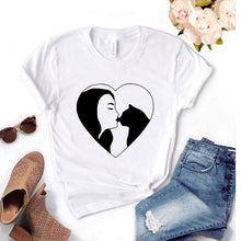 Load image into Gallery viewer, cat mom heart Print Women tshirt Cotton Casual Funny t shirt Gift Lady Yong Girl Top Tee 6 Color A-1084
