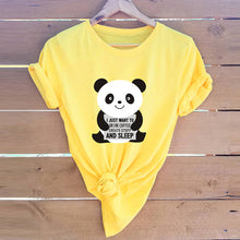 Load image into Gallery viewer, JFUNCY Plus Size Women Tshirts Cute Panda Summer 100% Cotton T-shirts Women Casual Tshirt Funny Harajuku Graphic Tee Female Tops
