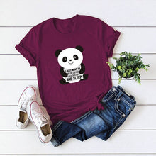 Load image into Gallery viewer, JFUNCY Plus Size Women Tshirts Cute Panda Summer 100% Cotton T-shirts Women Casual Tshirt Funny Harajuku Graphic Tee Female Tops
