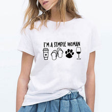 Load image into Gallery viewer, High Quality Fashion AM Coffee PM Red Wine Printing T Shirts Women Fashion Harajuku Trendy Tshirt Cute Loose Gym Cool Ropa Mujer
