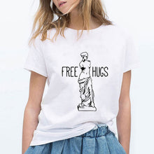 Load image into Gallery viewer, High Quality Fashion AM Coffee PM Red Wine Printing T Shirts Women Fashion Harajuku Trendy Tshirt Cute Loose Gym Cool Ropa Mujer
