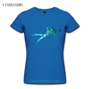2020 Hipster Diver Design T-Shirt Sea Snorkeling Diving 100% Cotton T Shirt Women Classic Dive Short Sleeves Cool Tees Camisetas