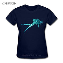 Load image into Gallery viewer, 2020 Hipster Diver Design T-Shirt Sea Snorkeling Diving 100% Cotton T Shirt Women Classic Dive Short Sleeves Cool Tees Camisetas
