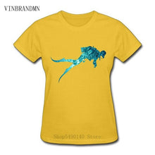Load image into Gallery viewer, 2020 Hipster Diver Design T-Shirt Sea Snorkeling Diving 100% Cotton T Shirt Women Classic Dive Short Sleeves Cool Tees Camisetas
