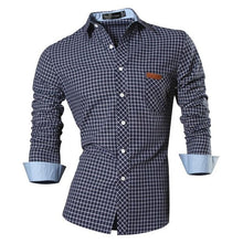 Load image into Gallery viewer, jeansian Spring Autumn Features Shirts Men Casual Long Sleeve Casual Slim Fit Male Shirts Zipper Decoration (No Pockets) Z015
