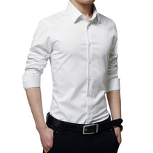 Load image into Gallery viewer, New Men&#39;s Shirt Long Sleeve Casual Shirts Men Dress Slim Solid Business Dress Shirt Spring Autumn Men&#39;s Dress Shirt With Button
