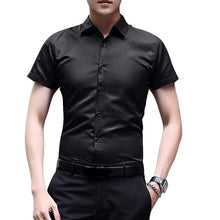 Load image into Gallery viewer, New Men&#39;s Shirt Long Sleeve Casual Shirts Men Dress Slim Solid Business Dress Shirt Spring Autumn Men&#39;s Dress Shirt With Button
