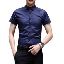Load image into Gallery viewer, New Men&#39;s Shirt Long Sleeve Casual Shirts Men Dress Slim Solid Business Dress Shirt Spring Autumn Men&#39;s Dress Shirt With Button
