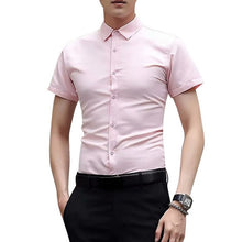 Load image into Gallery viewer, New Men&#39;s Shirt Long Sleeve Casual Shirts Men Dress Slim Solid Business Dress Shirt Spring Autumn Men&#39;s Dress Shirt With Button
