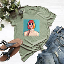 Load image into Gallery viewer, JFUNCY Summer 100% Cotton T-shirts Women Casual Tshirt Plus Size Female Tops Please Quiet Letter Printing Harajuku Graphic Tee
