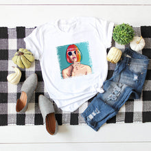 Load image into Gallery viewer, JFUNCY Summer 100% Cotton T-shirts Women Casual Tshirt Plus Size Female Tops Please Quiet Letter Printing Harajuku Graphic Tee
