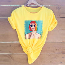 Load image into Gallery viewer, JFUNCY Summer 100% Cotton T-shirts Women Casual Tshirt Plus Size Female Tops Please Quiet Letter Printing Harajuku Graphic Tee
