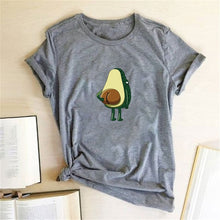 Load image into Gallery viewer, Women Graphic T shirts  Fashion T-shirts 2019 Polyester  Funny Print Avocado frog Tees Short Sleeve Tshirts Girls Gift Tops
