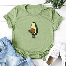 Load image into Gallery viewer, Women Graphic T shirts  Fashion T-shirts 2019 Polyester  Funny Print Avocado frog Tees Short Sleeve Tshirts Girls Gift Tops
