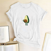 Load image into Gallery viewer, Women Graphic T shirts  Fashion T-shirts 2019 Polyester  Funny Print Avocado frog Tees Short Sleeve Tshirts Girls Gift Tops

