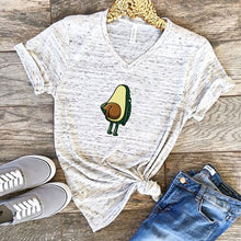 Load image into Gallery viewer, Women Graphic T shirts  Fashion T-shirts 2019 Polyester  Funny Print Avocado frog Tees Short Sleeve Tshirts Girls Gift Tops
