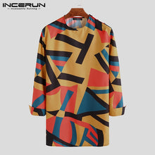 Load image into Gallery viewer, INCERUN Vintage Dashiki Shirt Men African Printed Long Sleeve Round Neck 2020 Loose Long Tops Casual Men African Clothes S-5XL
