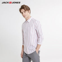Load image into Gallery viewer, JackJones Men&#39;s Spring &amp; Summer Straight Fit 100% Cotton Striped 3/4 Sleeves Shirt Menswear Beach| 219231504

