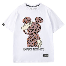 Load image into Gallery viewer, Disney Sweet Mickey Mouse Leopard Letter Cartoon Print O-Neck Pullover Short Sleeve T-Shirt Chic Fashion Women Tee Tops 6 Colors
